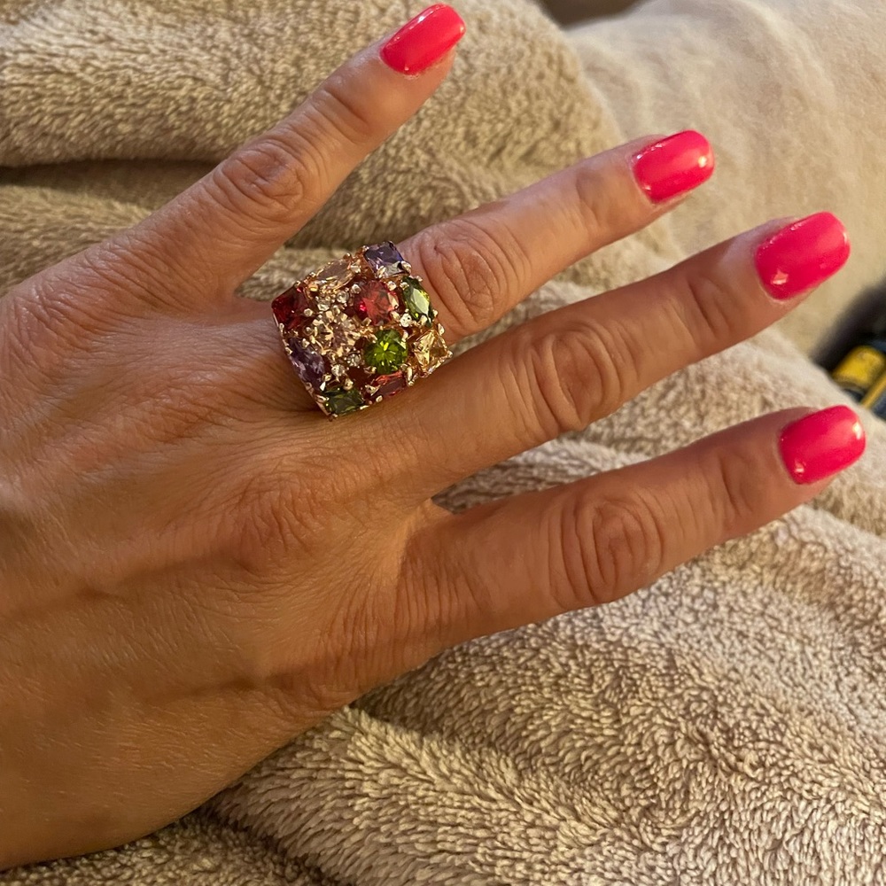 Beautiful Multicolor stone ring - Picture 3 of 4